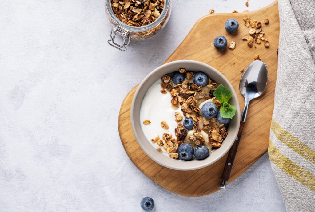 the concept of a healthy breakfast of yogurt gran 2023 04 11 20 39 46 utc