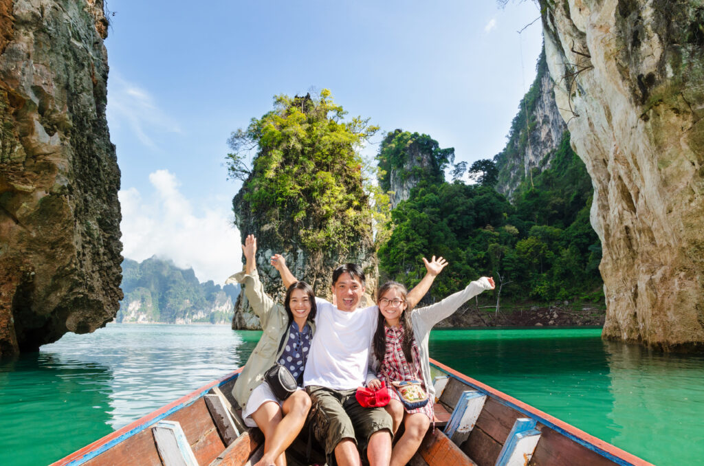 happy family travel boat guilin of thailand 2023 11 27 05 00 41 utc
