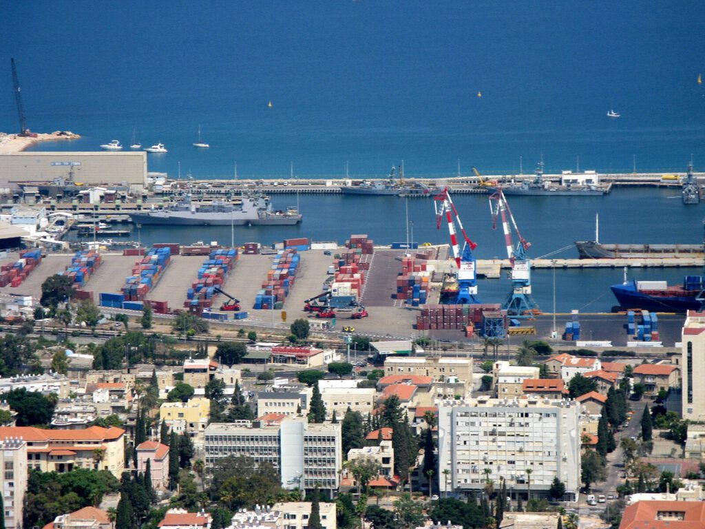 Port Haifa from Carmel