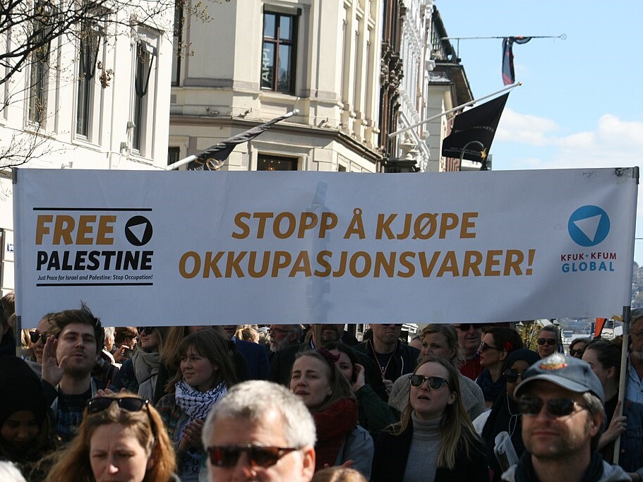 1024px Free Palestine protest sign in Oslo Norway 1 1