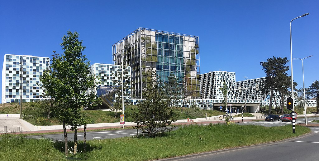 1024px International Criminal Court building 2019 in The Hague 01 cropped