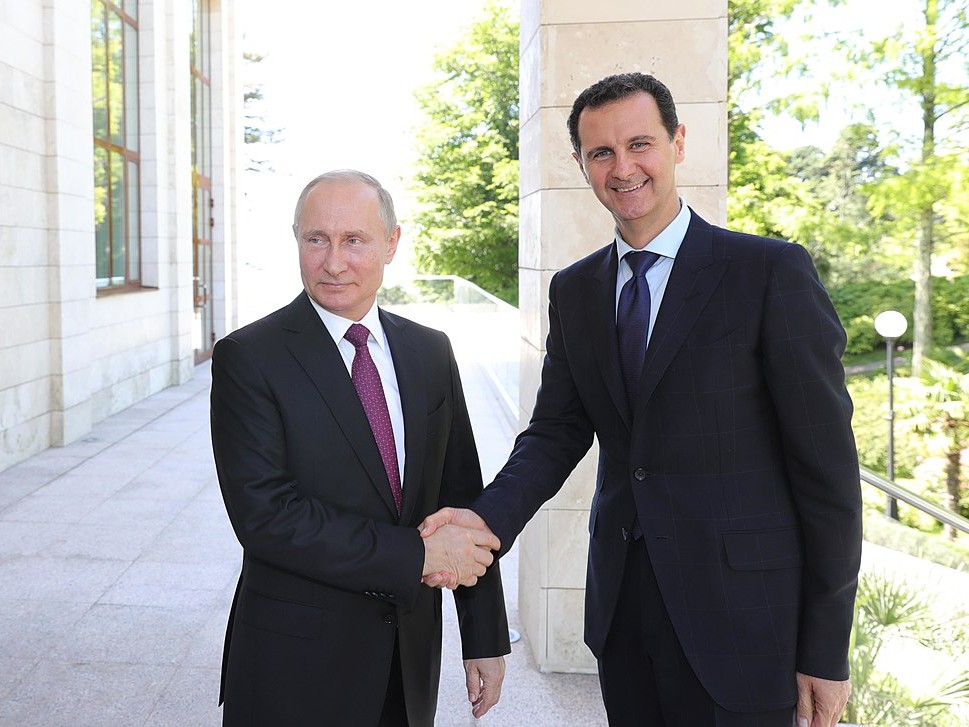 Vladimir Putin and Bashar al Assad 2018 05 17 01